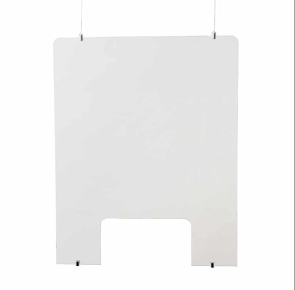 Hanging Acrylic Sneeze Screen 600mm wide x 750mm high - Image 6