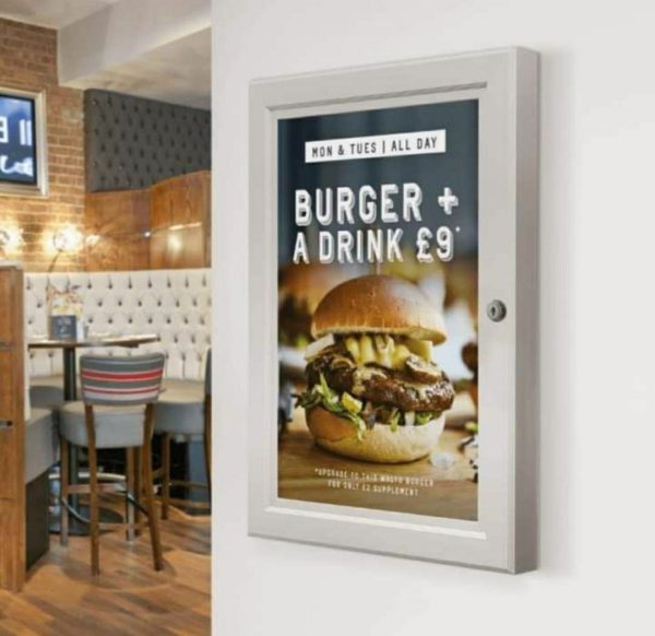 Lockable Poster Case with metal frame and high impact acrylic front panel. - Image 8