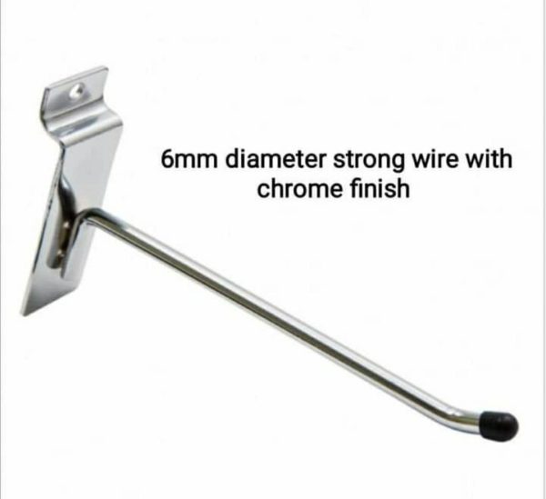 Slatwall : Single Prong hook with protective rubber endstop. - Image 3