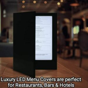 Illuminated LED A4 premium Menu Cover