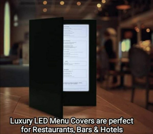 Illuminated LED A4 premium Menu Cover
