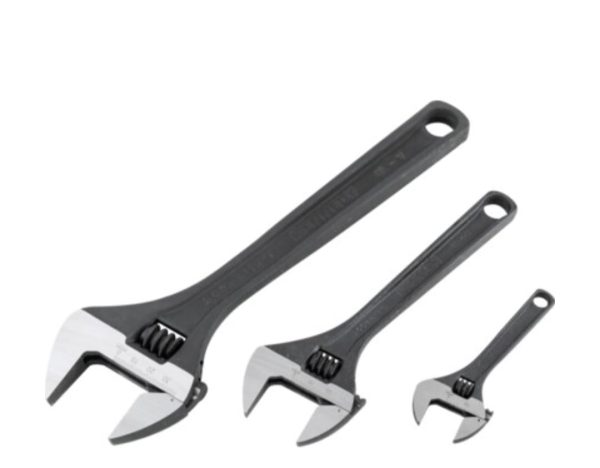 Kennedy Adjustable Spanner Set, Steel, Set Of 3