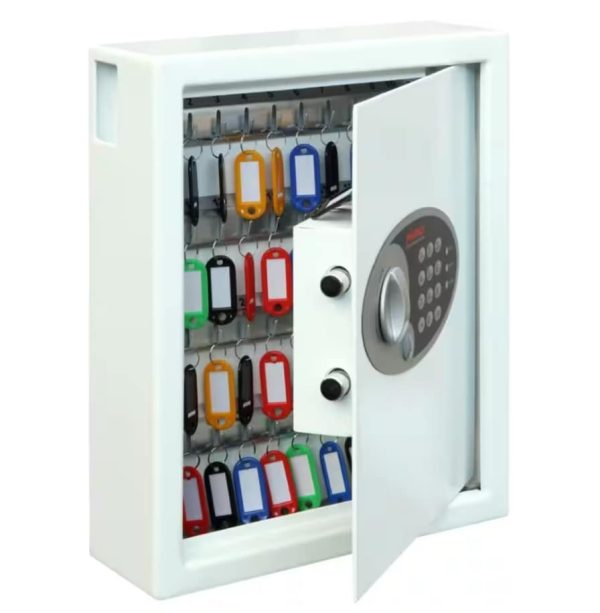 Phoenix Key Deposit Safe 48 Hooks with Electronic Lock Cygnus KS0032E 300mm x 100mm x 360mm White - Image 9