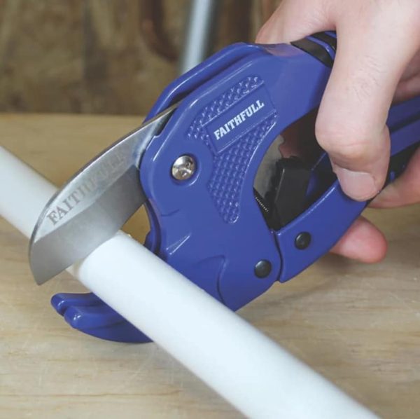 FAITHFULL 3mm-42mm MANUAL PLASTIC PIPE CUTTER