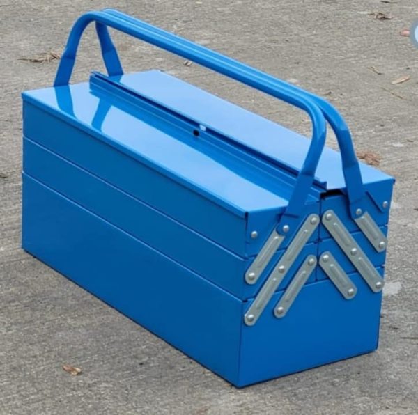 85 Piece Cantilever Metal Tool Box With Tools included – 1/4″ & 1/2″ Drive - Image 7