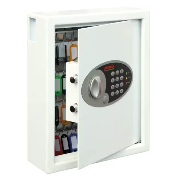 Phoenix Key Deposit Safe 48 Hooks with Electronic Lock Cygnus KS0032E 300mm x 100mm x 360mm White - Image 10