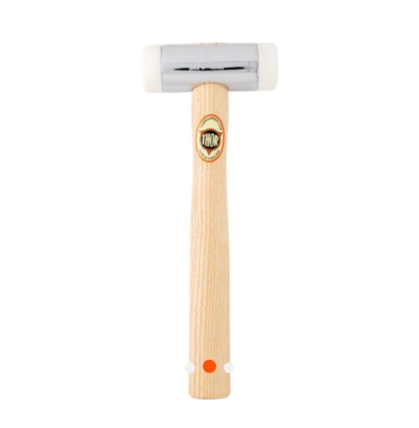 Thor Nylon Hammer, 570g, Wood Shaft, Replaceable Head - Image 2