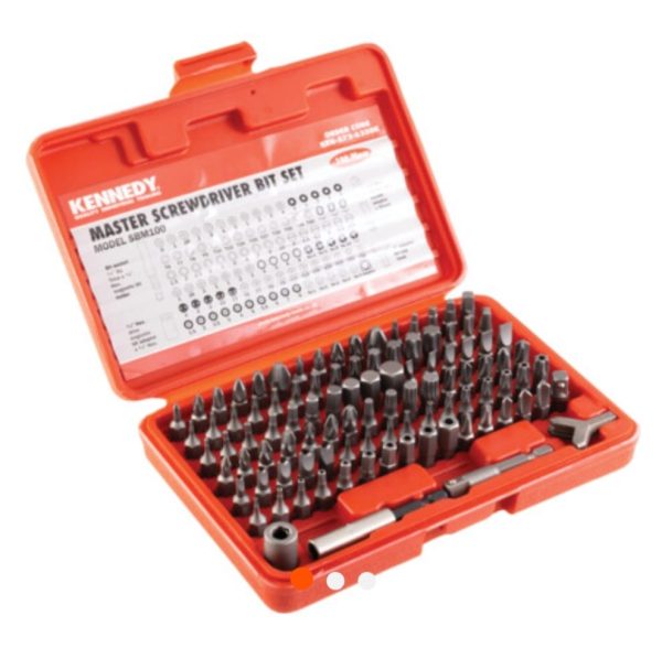 Kennedy 100 Piece Screwdriver Bit Set, 1/4" Hex x 25mm - Buy Kennedy Tools Limerick