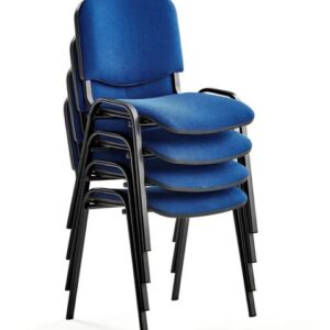 4 Popular conference chairs in blue fabric & black finish