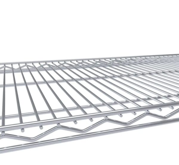 Wire Chrome Shelving 1818mm x 907mm x 458mm 4 Levels 300kg UDL - Image 3