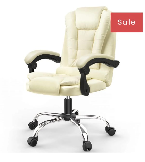 Ergonomic Executive Office Chair PU Leather High Back Computer Desk Chair with Reclining Tilt Function for Home & Office Working. - Image 9