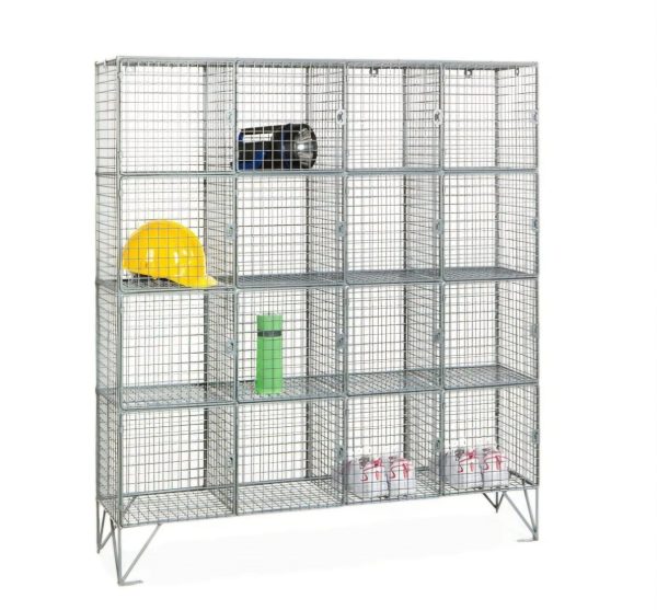 Wire Mesh Lockers with 12, 16 or 20 individual lockable compartments, - Image 3