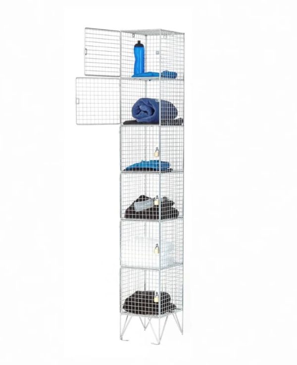 Wire mesh lockers available in 5 different options
