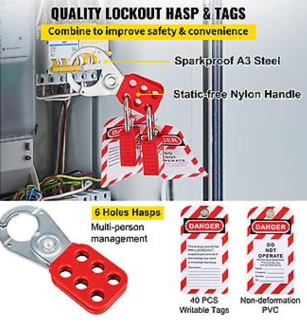 58 Piece Lockout Tagout Kit - Image 4