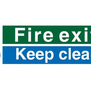 Sign Keep Clear Self Adhesive Vinyl 600mm x 200mm