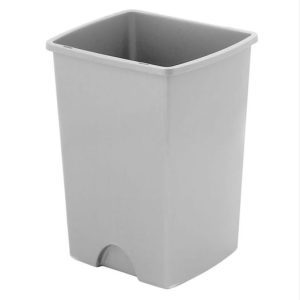 Silver Plastic Waste Bin 25 Litre