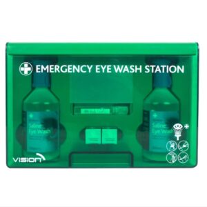 Reliance Medical Eye Wash Station wall mountable.