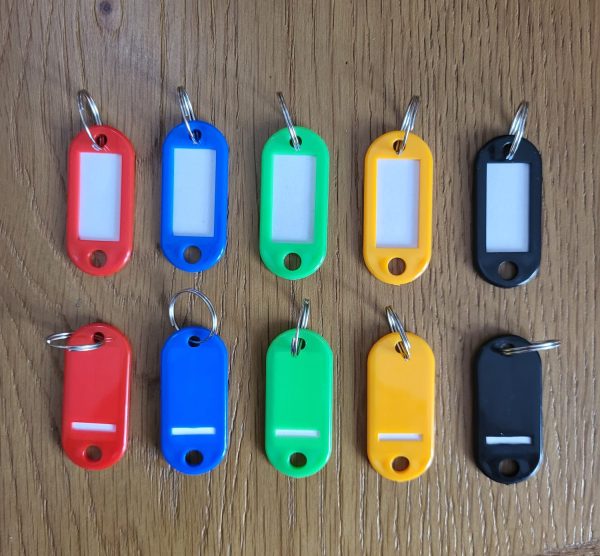Standard Key Tag Plastic Assorted Packs of 50 - Image 3