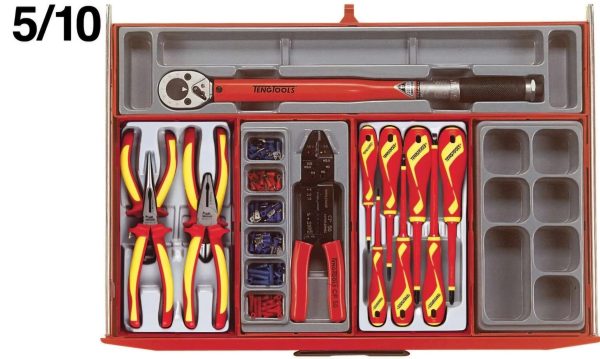 Teng Tools 26″ PRO Mega Master TT Tool Kit 1001 Pieces in a Red Toolchest. - Image 7