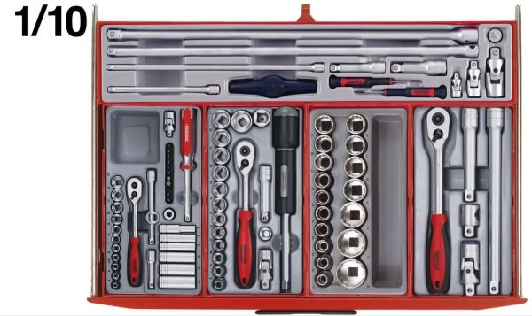 Teng Tools 26″ PRO Mega Master TT Tool Kit 1001 Pieces in a Red Toolchest. - Image 11