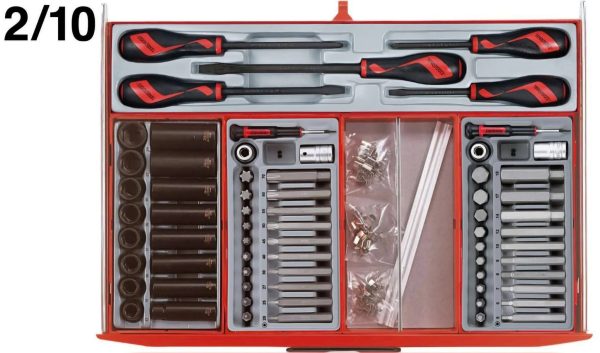Teng Tools 26″ PRO Mega Master TT Tool Kit 1001 Pieces in a Red Toolchest. - Image 10