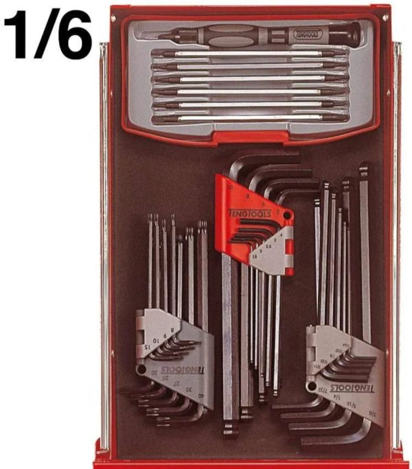 Teng Tools 26″ PRO Mega Master TT Tool Kit 1001 Pieces in a Red Toolchest. - Image 17
