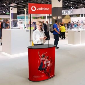 Promotion Stand with Wooden Counter ideal for exhibitions