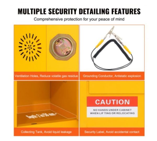 11 Gallon Safety Cabinet for Hazardous Substances. - Image 2