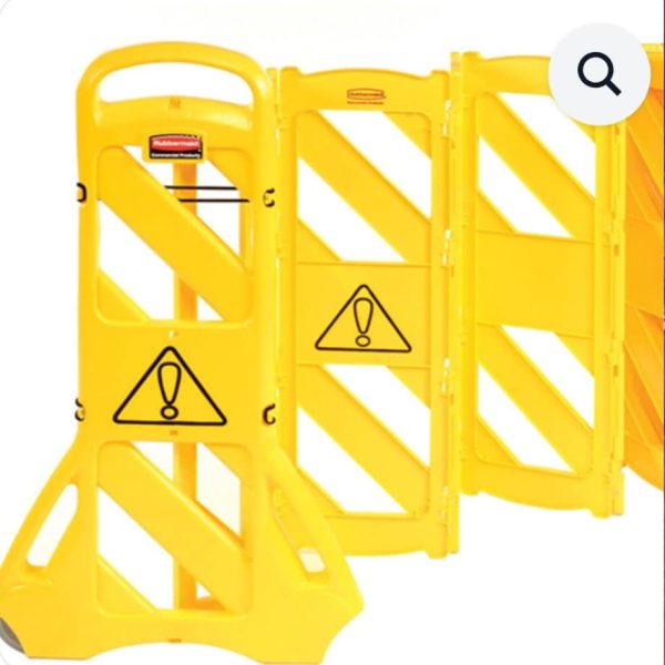 Mobile Barrier, 13 Feet in Yellow - Image 5