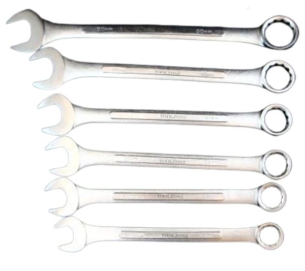 6 Piece Large Spanner Set.