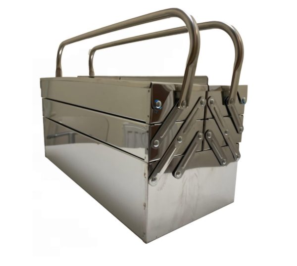 Pacini 90 piece Stainless Steel 5 Tier Cantilever Toolbox.