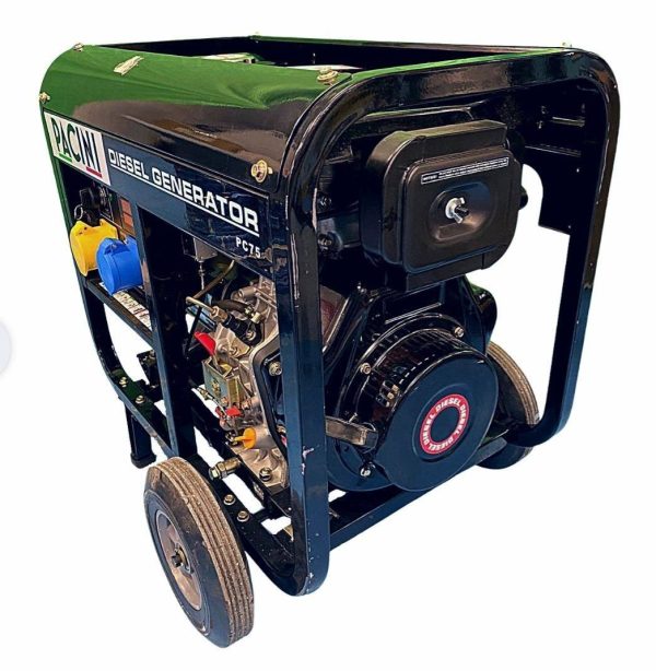 Pacini 8.0kva Diesel Generator with Key or Pull Start. Code PC80 - Image 3