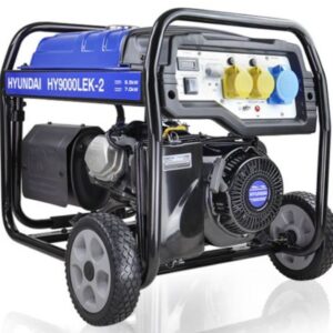 Hyundai 7kW / 8.75kVa Recoil Electric Start Petrol Generator. Code HY9000LEK-2
