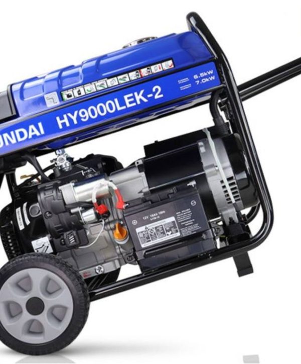 Hyundai 7kW / 8.75kVa Recoil and Electric Start Petrol Generator. Code HY9000LEK-2 S - Image 3