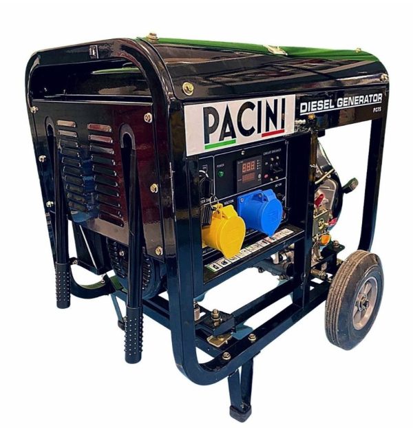 Pacini 8.0kva Diesel Generator with Key or Pull Start. Code PC80