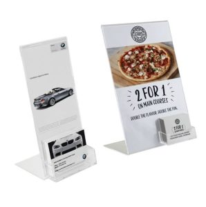 Poster Holder with Business Card Pocket