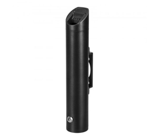 Cigarette Butt Receptacle Stainless Steel Wall Mounted Disposal in Black. - Image 7