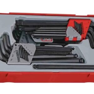 Teng Tools 28 piece L Shape Imperial & Metric Hex Key Set, 1.5 → 10 mm, 3/16 → 3/8"