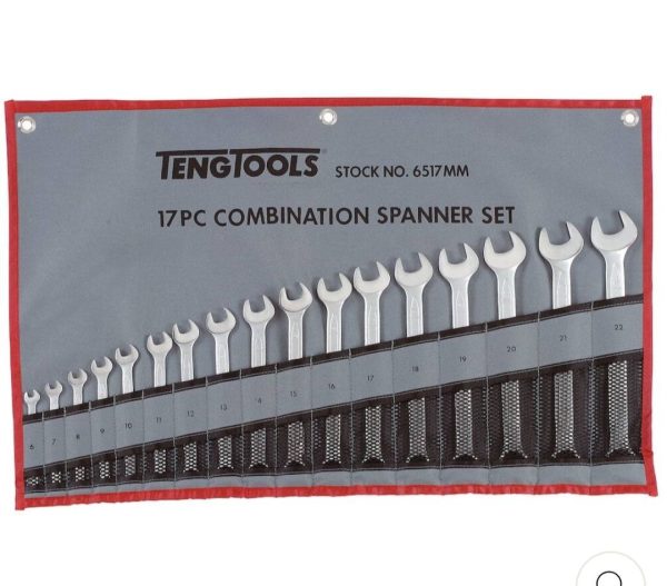 Teng Tools 17 Piece Combination Spanner Set.
