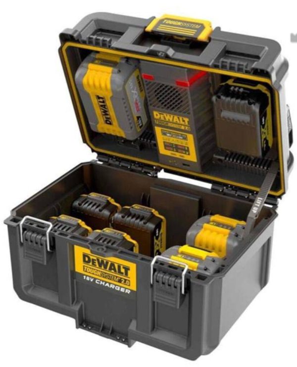 DEWALT Tough-system 2.0 Charger Box for 18V/54V XR/Flexvolt Batteries. - Image 3