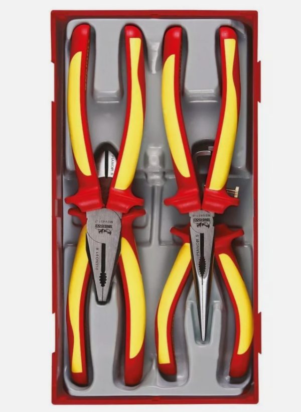Teng Tools 4 Piece Insulated Pliers Set 1,000v Protection. - Image 9