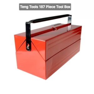 Teng Tools Mega Rosso Tool Kit Set of 187 Pieces with 1/4" 3/8" & 1/2" Drive Ratchets