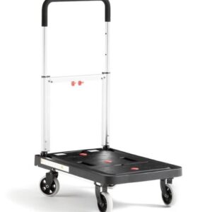 Folding Platform Trolley with Height Adjustable Handle.