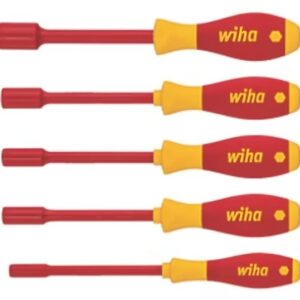 Wiha Mixed 5 Piece VDE Hexagon Nut Drivers Set (175KW)