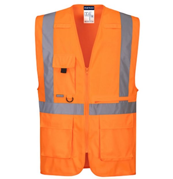 Portwest - Hi-Vis Executive Vest with Pockets & Zip - Image 2