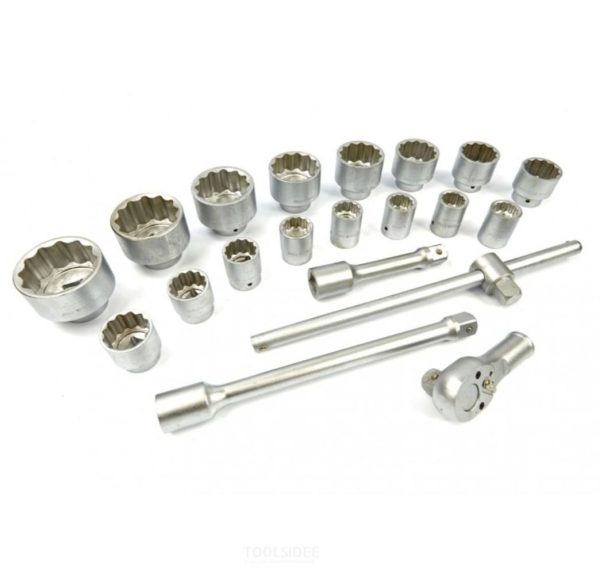 Heavy-duty 21 piece 1” socket set. - Image 3