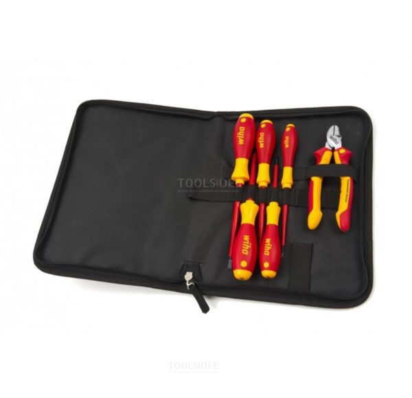 WIHA 6 Piece Electricians Tool Set of Screwdrivers & Diagonal Cutter - Image 9