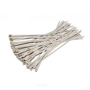 50-piece stainless steel cable ties / tie-wraps assortment