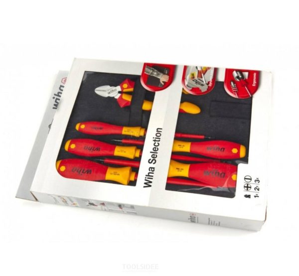 WIHA 6 Piece Electricians Tool Set of Screwdrivers & Diagonal Cutter - Image 2