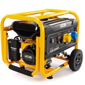 JCB 3.6kW / 4.5kVA Petrol Site Generator 115V / 230V 7.5hp 224cc JCB Engine, Recoil Pull Start.